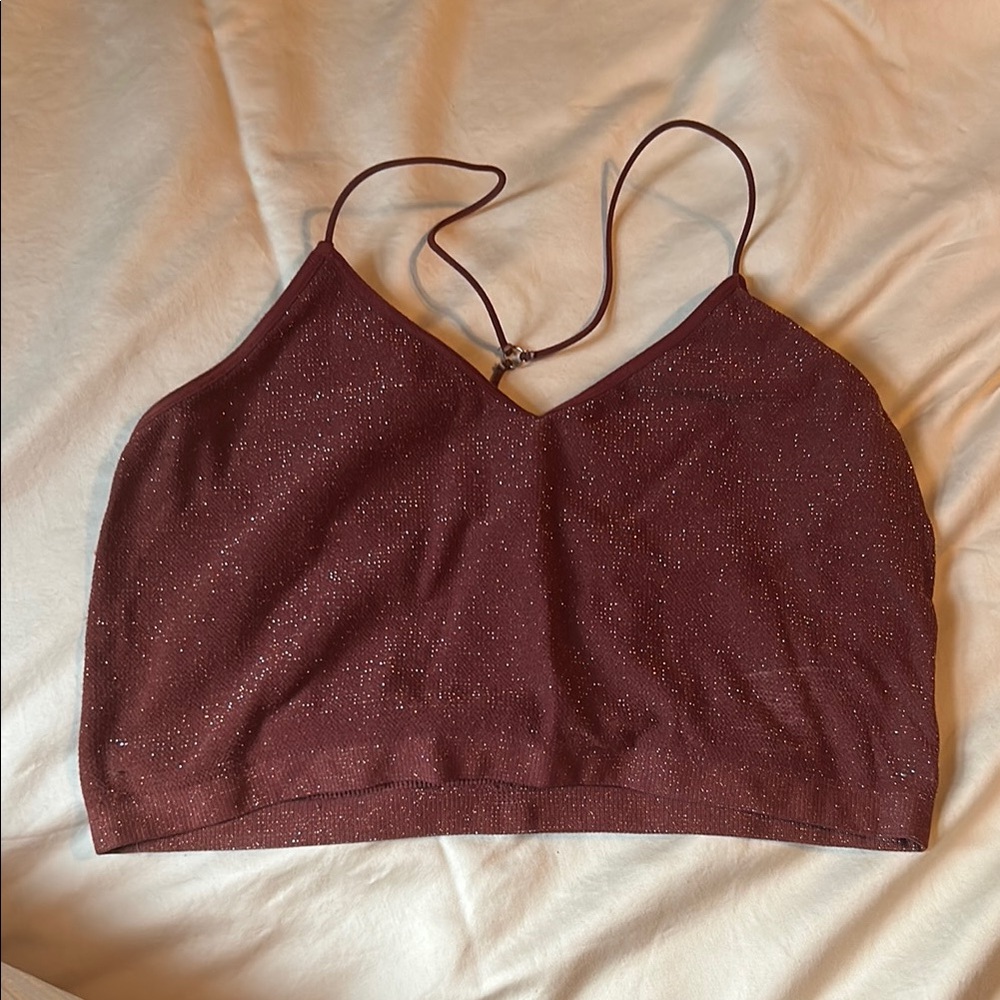 Colsie Burgundy Glitter Camisole